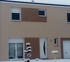 Notre maison sous la neige aujourd'hui :)