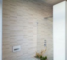 Deuxième faïence salle de bain qui sera sur le mur dernière la future baignoire