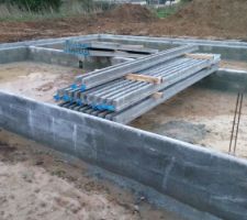 Arrivée des poutrelles