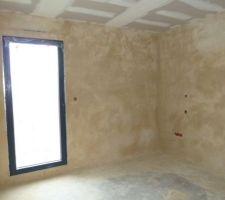 Corps d'enduit chambre parentale