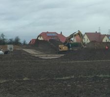 Debut de la viabilisation du lotissement