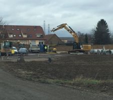 Debut de la viabilisation du lotissement