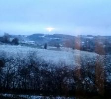 La colline par un petit matin d'hiver