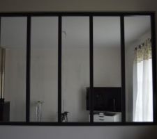 Verrière grise anthracite H 1,08 x L 1,53cm (Leroy Merlin)