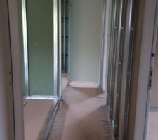 Début des parois intérieur