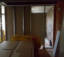 Début des parois intérieur