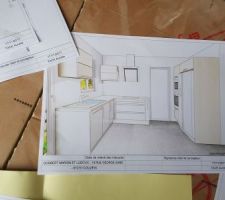 Prise de mesures pour la cuisine dont la pose est pr&eacute;vue les 7 et 8 f&eacute;vrier