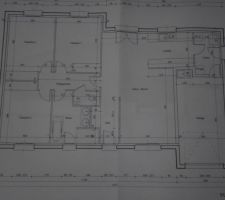 Plan de la maison validé lors de la réunion de chantier