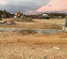 Installation des trottoirs