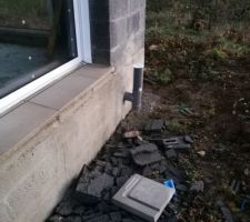 Seuil baie ouest + &eacute;vacuation