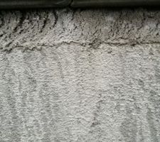 Seuil baie ouest. Joint refait vu dessous