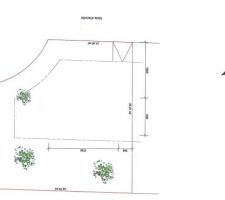 Un plan de la parcelle, donnant la cardinalit&eacute;. a venir le plan de masse :)