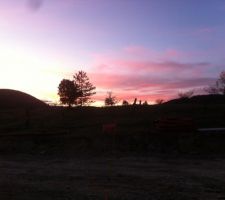 Joli coucher de soleil pour terminer ce week-end productif