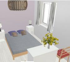 Plan réalisés avec Homebyme - chambre d'amis