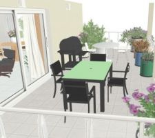 Plan réalisés avec Homebyme - terrasse couverte