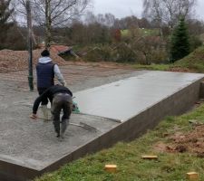 Lissage du béton