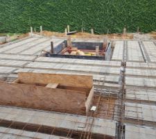 Dalle du vs du garage pret a couler