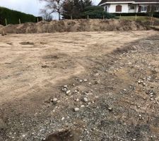 D&eacute;but du terrassement.