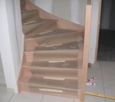 L'escalier une fois assemblé