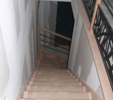 L'escalier une fois assemblé