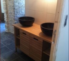 Salle de bain meuble vasque