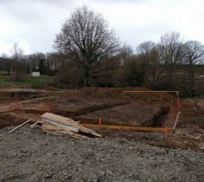 D&eacute;but du terrassement du terrain