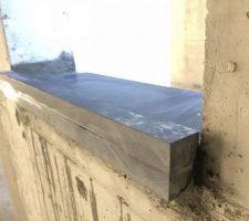 Préparation et installation d'appuis de fenêtres en ardoise