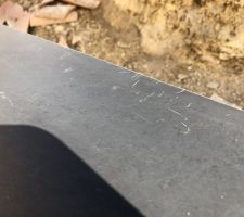 Préparation et installation d'appuis de fenêtres en ardoise