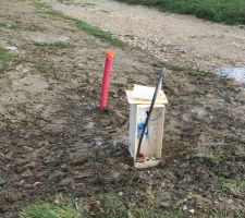 Coffret électrique en limite de propriété