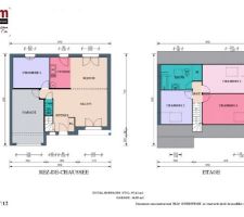 Plans du modèle de base BLM 
(Modèle LC8).
On peut dire que j'y ai apporté un peu  (beaucoup) de modifs ?
Ma maison ne ressemblera pas vraiment à cela ^^