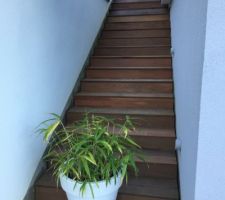 Aménagement de caillebotis sur mesure pour l'escalier d accès