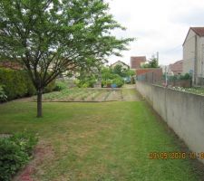 Vue du fond du jardin