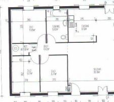 Voici le plan très simple de ma maison