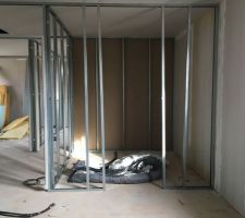 Le placo dans le dressing