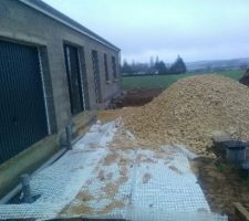 Pose geotextile livraison calcaire