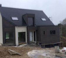 Notre fa&ccedil;ade en cours 
&Ccedil;a change ;)