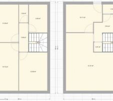 Test de plan avec escalier central