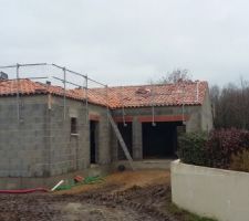 Toiture vue de l'entrée