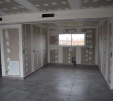 Carrelage pi&egrave;ce de vie