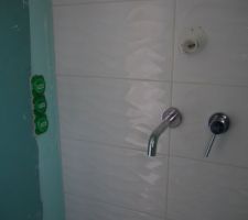 Robinetterie encastr&eacute;e salle d'eau