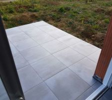 Terrasse carrelée
