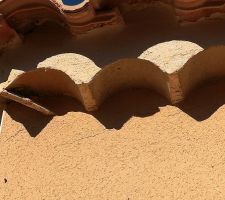 Photos des fissures sur le crépis