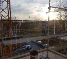 Visite de notre appartement: la vue depuis notre balcon