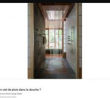 Douche plafond pluie