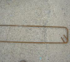 Cadre 0.14 m x 0.94 m en HA de 8 mm