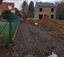 Chemin accès chantier