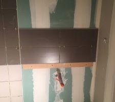 Faïence douche italienne salle d'eau - chambre parentale