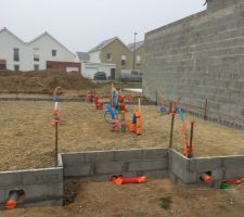 Pr&eacute;paration de la dalle