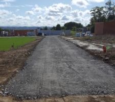 Chemin d'accès chantier - coté maison