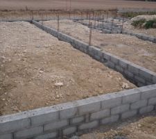 Création du vide sanitaire élévation des soubassements